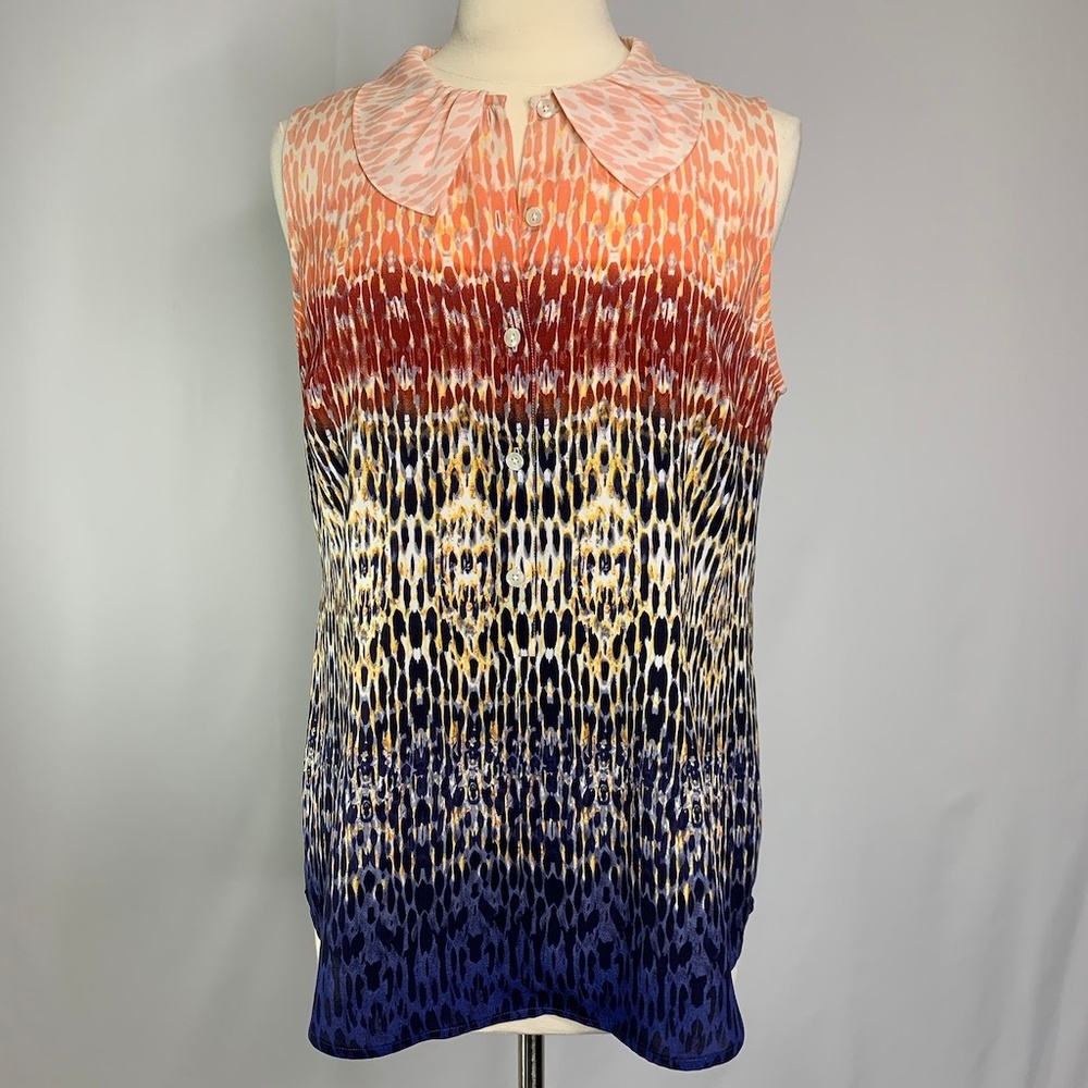 CAbi Womens multi colored  'Love Blouse' Sleeveless #3078  Size M